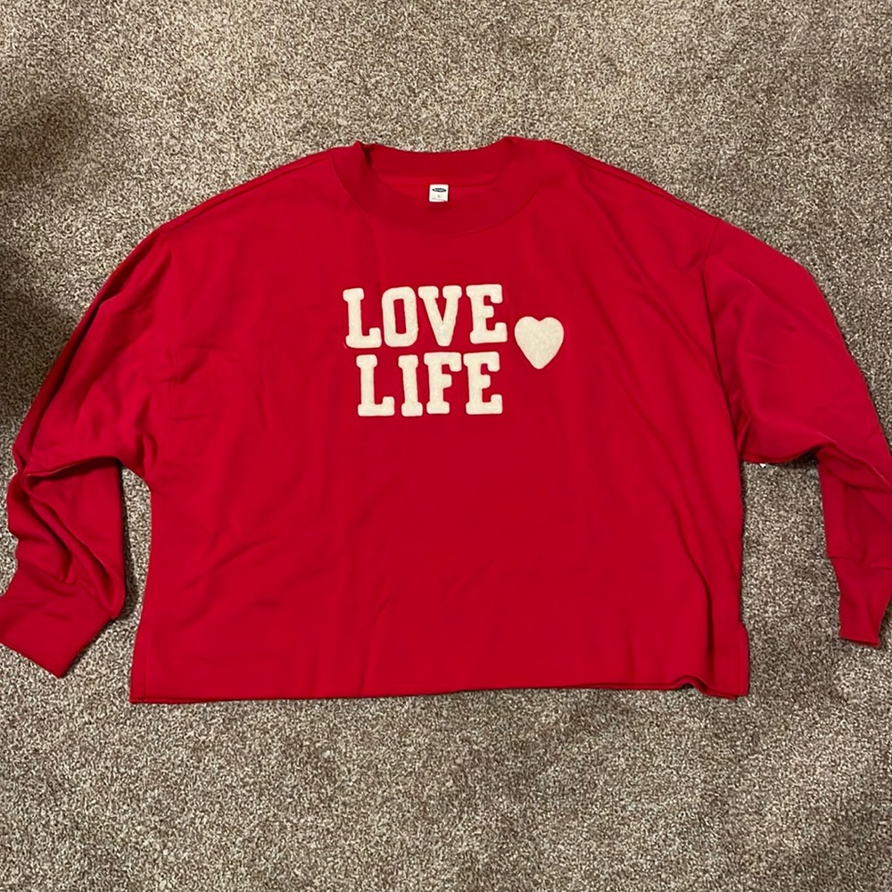 Old Navy “Love Life” Sweatshirt